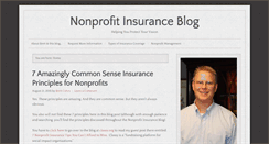 Desktop Screenshot of nonprofitinsuranceblog.com
